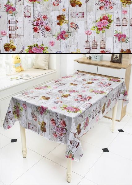 Скатерть Цветочная мелодия 140x240 см разноцветный UP! (Underprice) 