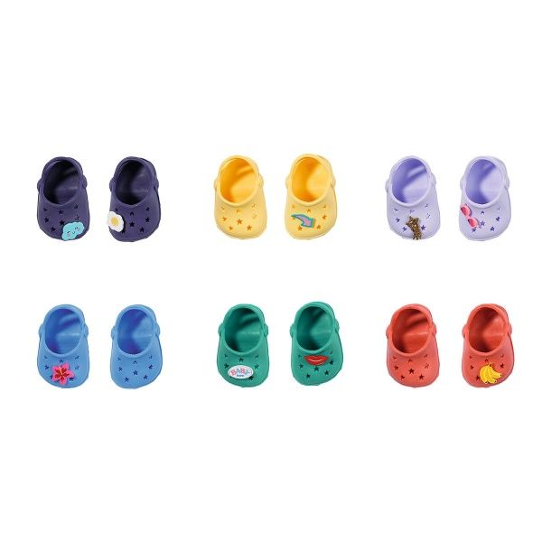 Взуття для ляльки Zapf Baby Born_Святкові сандалі зі значками (лаванд.) 828311-4