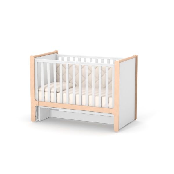 Кроватка детская Veres ЛД7 Ницца бело-буковый 07.3.1.36.15