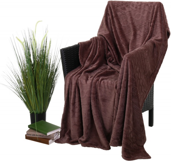 Плед Basic Iron 160x200 см коричневий La Nuit 