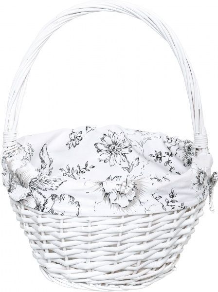 Корзина плетеная с текстилем 37х31х19/41 см Easter 16-6A-1 