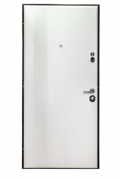 Дверь входная Булат Статус 245 графит матовый / белый супермат 2050x950 мм правая