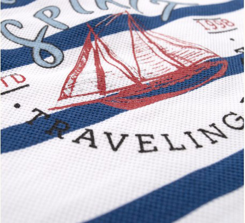 Футболка для мальчиков Bembi ФБ730 р.92 белый с синим 24730015937.811 