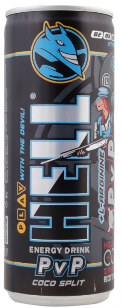 Энергетический напиток HELL Gamer PVP питахая-кокос 0,25 л 