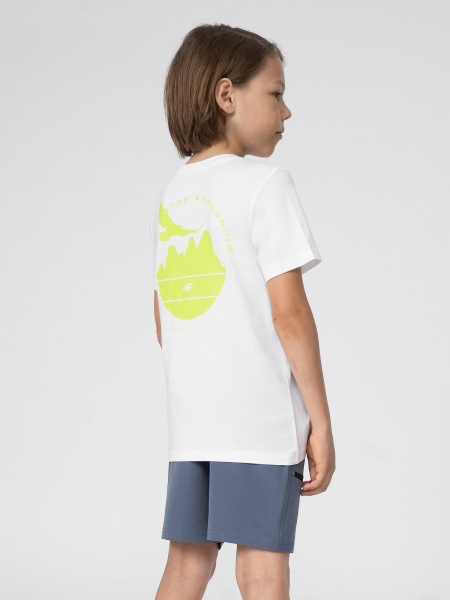 Футболка 4F 4FJSS23TTSHM321-10S р.164 білий