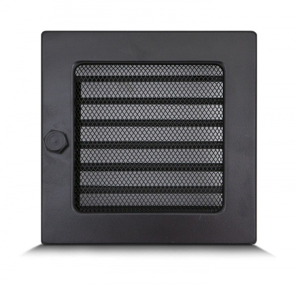 Решітка камінна 4FIRE 17х17 ZD чорний жалюзі
