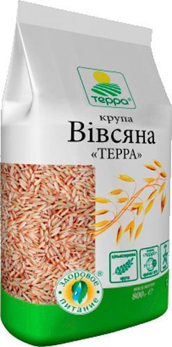Крупа овсяная ТЕРРА 800 г 
