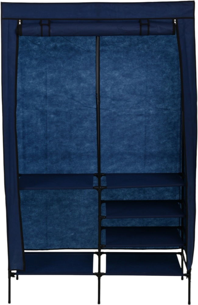 Тканинна шафа для одягу INDIGO 1730х1077х450 мм синій