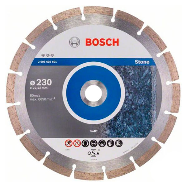 Диск алмазний відрізний Bosch Professional 230x2,4x22,2 камінь 2608602601