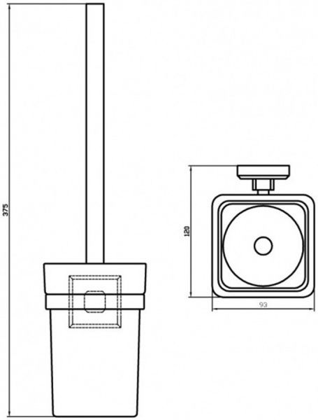 Ершик для унитаза Aqua Rodos Leonardo 9929A