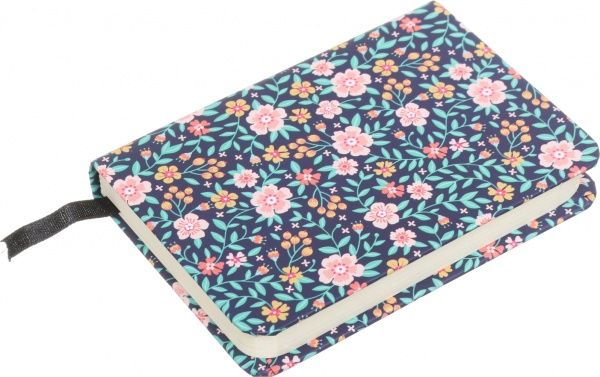 Блокнот Первые цветы 10,5x7,5 см синий