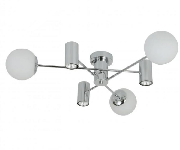 Люстра Miorro Palermo метал/скло 3x7 Вт GU10 хром 51-311-041