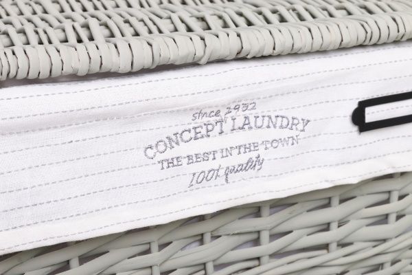 Корзинка плетеная Tony Bridge Basket с текстилем 44х34х56 см HQN20-4AB-1 