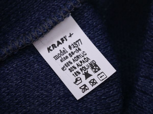 Шапочка детская для мальчика Kraft+ 2377 р.52-54 синий меланж 