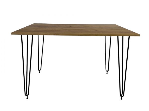 Стол Акрон 1200x800x750 мм черный/дуб крафт золотой 