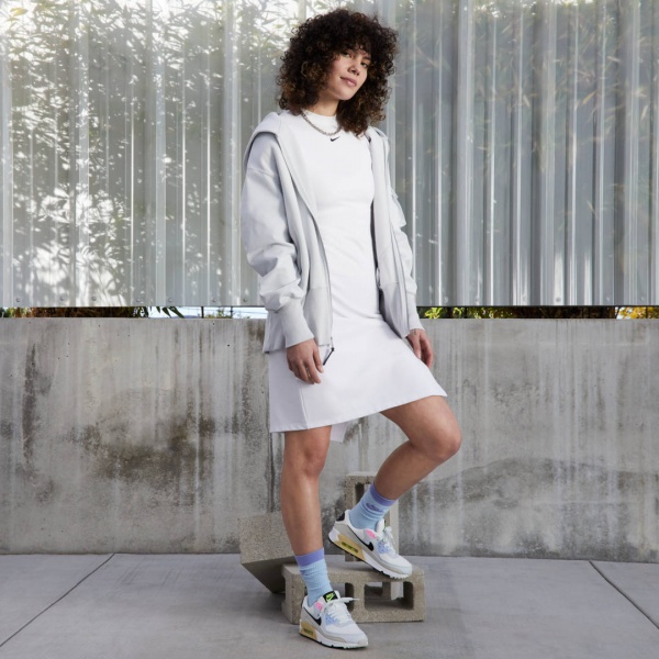 Кроссовки Nike AIR MAX 90 DQ0374-100 р.40,5 разноцветный