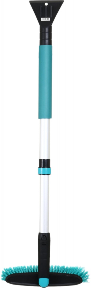 Телескопическая щетка Auto Assistance Proline з поворотним механізмом та скребком, 75-112см