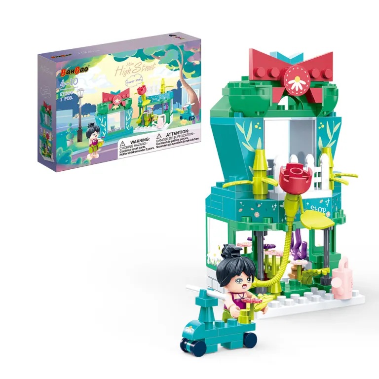 Конструктор BanBao Цветочный магазин Mini High-Street Series ET808