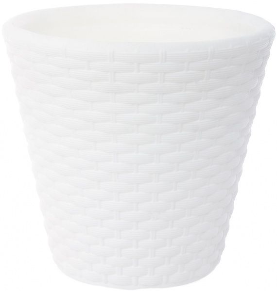 Горщик пластиковий Prosperplast Rato круглий 19л білий (71263-449) 