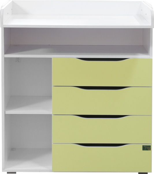 Комод сповивальний К-10 німфея альба/лимон 