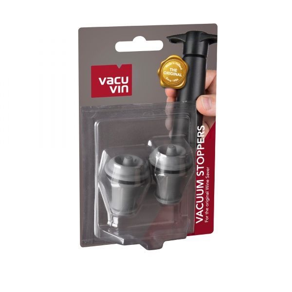 Набор вакуумных пробок для вина VACUUM WINE STOPPER GREY 2 шт. Pulltex