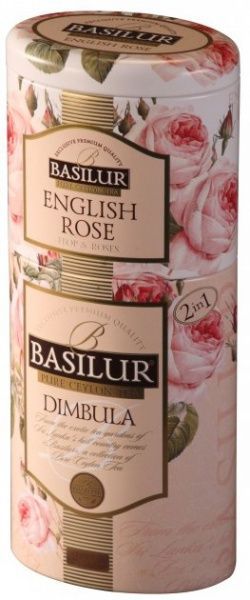 Чай черный Basilur Цветы и Фрукты Цейлона Димбула + Английский Роза 125 г 