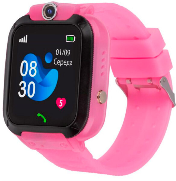Смарт-годинник AmiGo GO007 FLEXI GPS pink (871498)