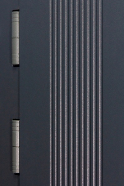 Дверь входная Булат Статус 245 графит матовый / белый супермат 2050x850 мм левая