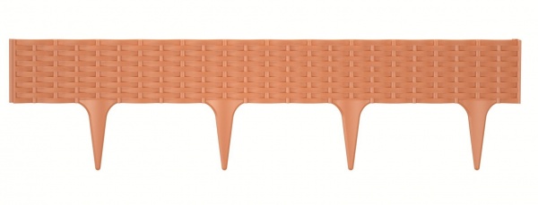 Паркан декоративний Prosperplast Garden Border 3900х18х160 мм теракот
