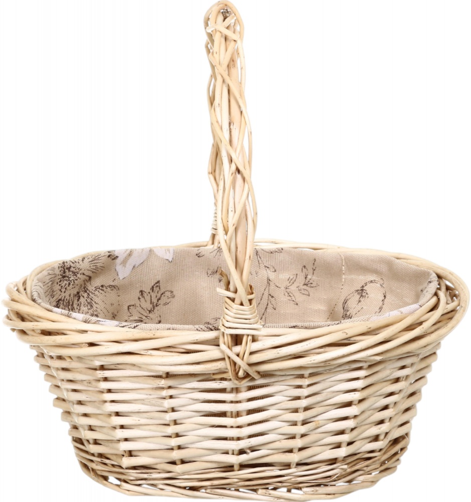 Корзинка плетеная с текстилем 32х26х14/32 см RL24-39T-3