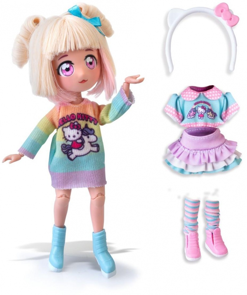 Ігровий набір 4SF Manga Dolls серії Hello Kitty Стильна Цукерочка-єдиноріг HKTF2000