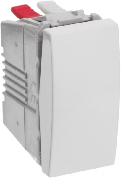 Вимикач прохідний одноклавішний Schneider Electric Unica вузький без підсвітки 10 А 250В IP20 білий MGU3.103.18