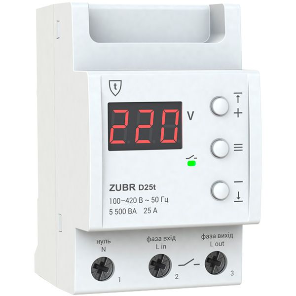 Реле напряжения ZUBR D25t