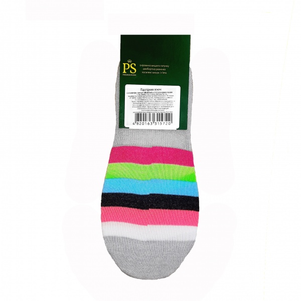 Носки женские Premier Socks 14В35/8В Бамбук р. 23-25 серый в полоску 