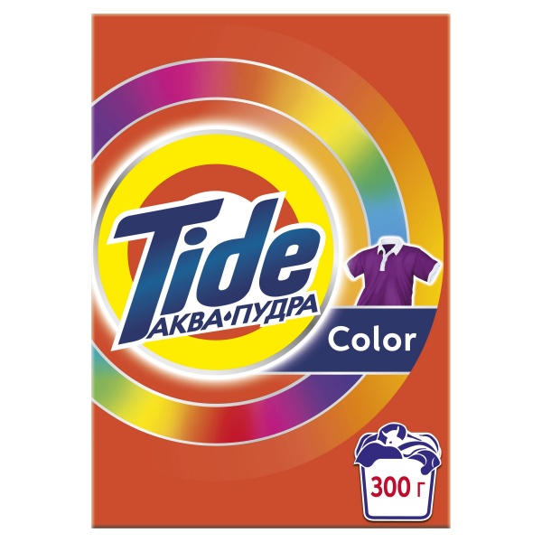 Стиральный порошок для машинной стирки Tide Аква-Пудра Color 0,3 кг 