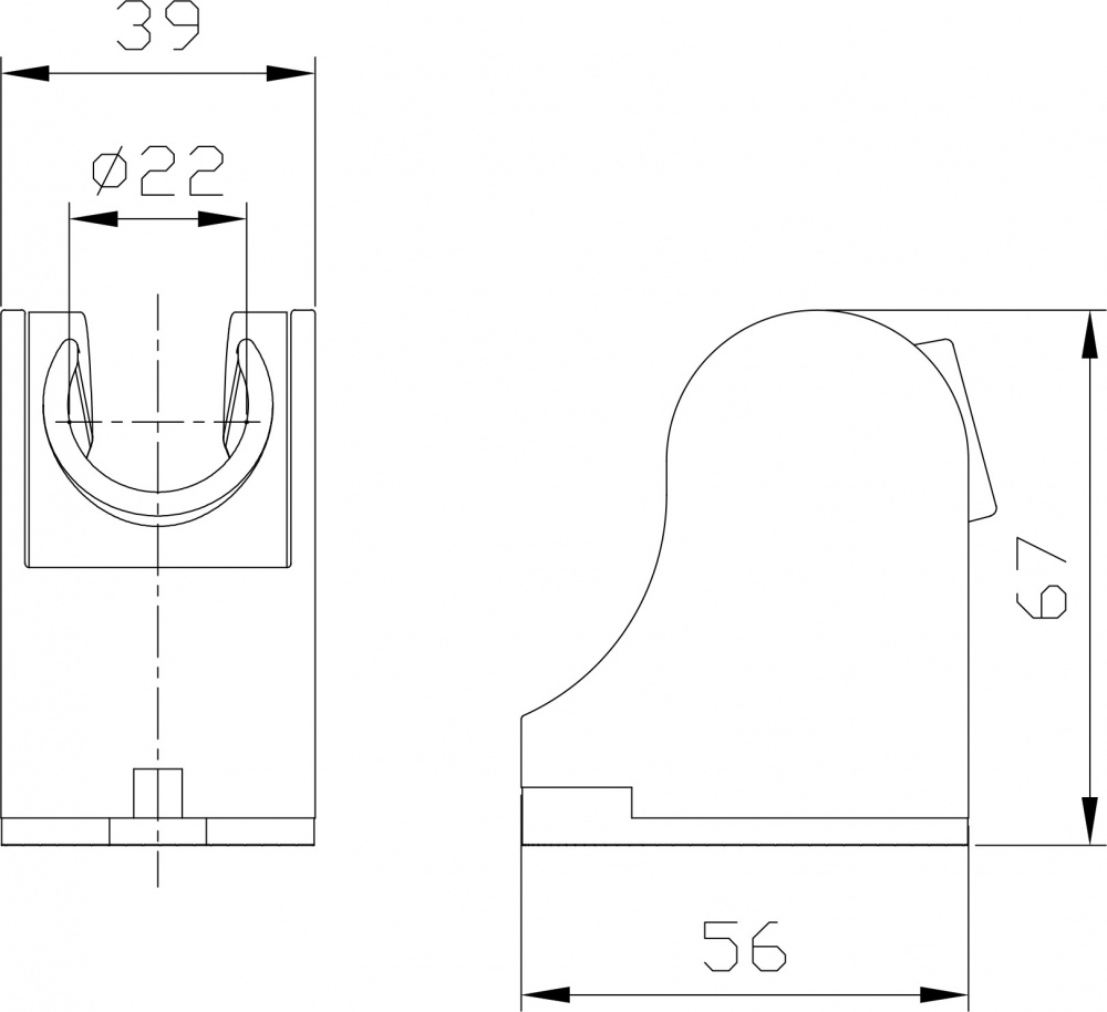 Держатель для душа ScandiSPA хром