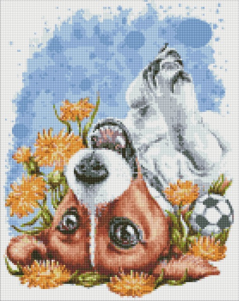 Алмазна мозаїка Набір зі стразами Ідейка Весняне сонечко 40х50см Ідейка 