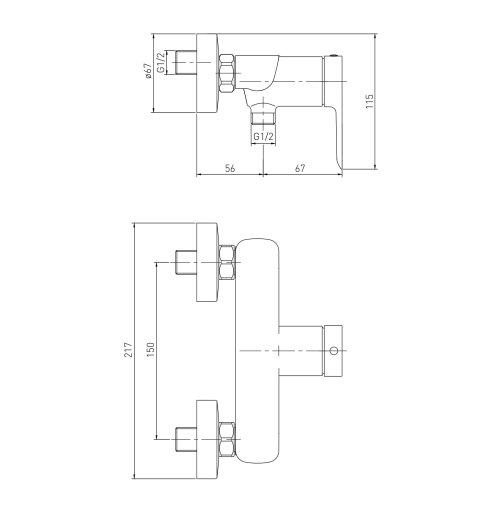 Змішувач для умивальника VOLLE LIBRA 1521.100101