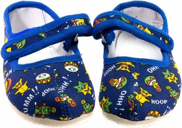 Капці для хлопчиків Экотапок Ремінець сині 1035 р.14,5