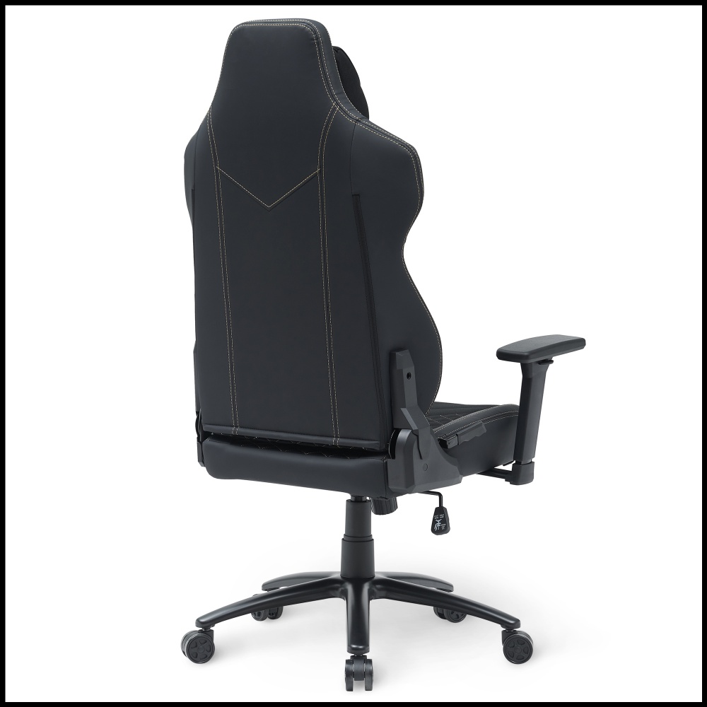 Кресло игровое Cyberlux Poseidon Black GM-415 B черный/золотой