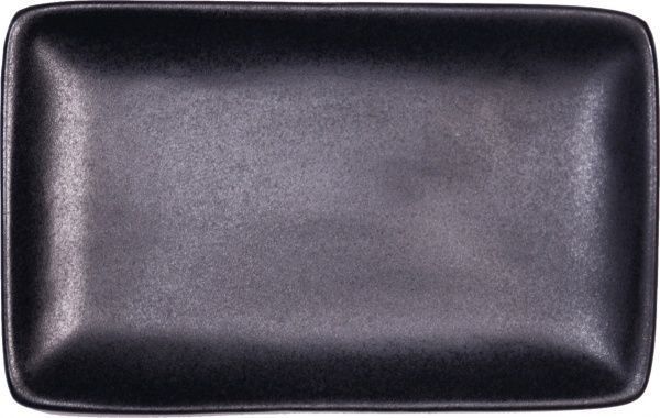 Тарелка прямокутна 12х19 см Блек Мат Manna Ceramics