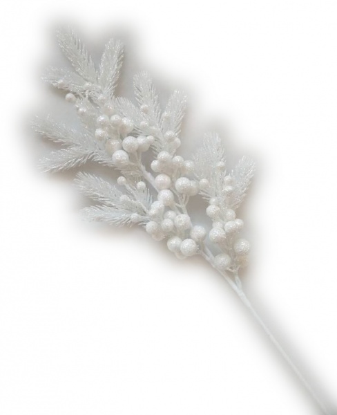 Декорація новорічна Гілка хвойна із ягодами 81 см EPI-RS1Z2123 