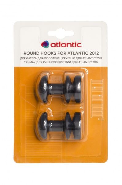 Держатель для полотенца Atlantic круглый 2012 антрацит 2 шт.