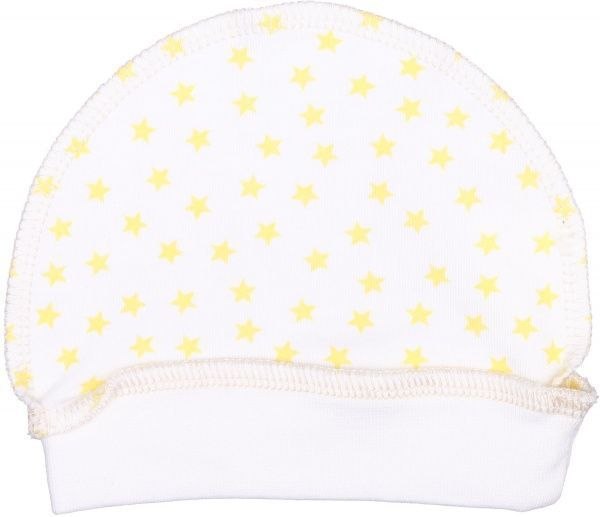 Шапочка дитяча Bambinelli жовта зiрочка білий із малюнком