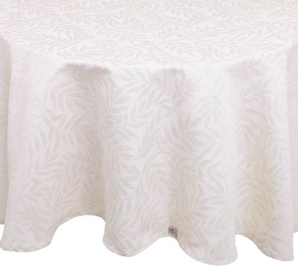 Скатерть Эльза d200 молочное золото Прованс 