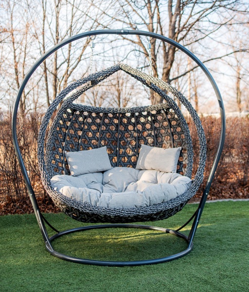 Кресло подвесное Украинские конструкции Фортуна Премиум серое