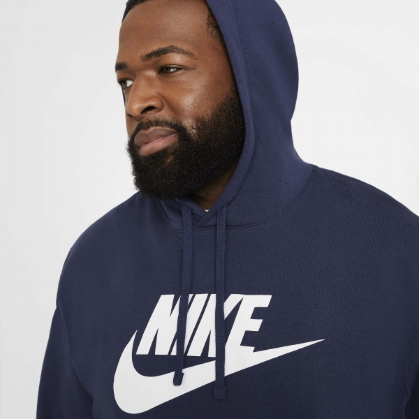 Джемпер Nike M NSW CLUB HOODIE PO BB GX BV2973-410 р. XL синій