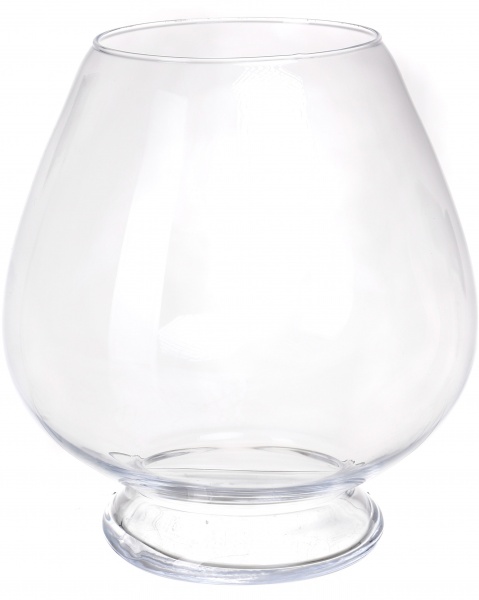 Ваза стеклянная Wrzesniak Glassworks Коньячка 17-10694 30 см прозрачная 