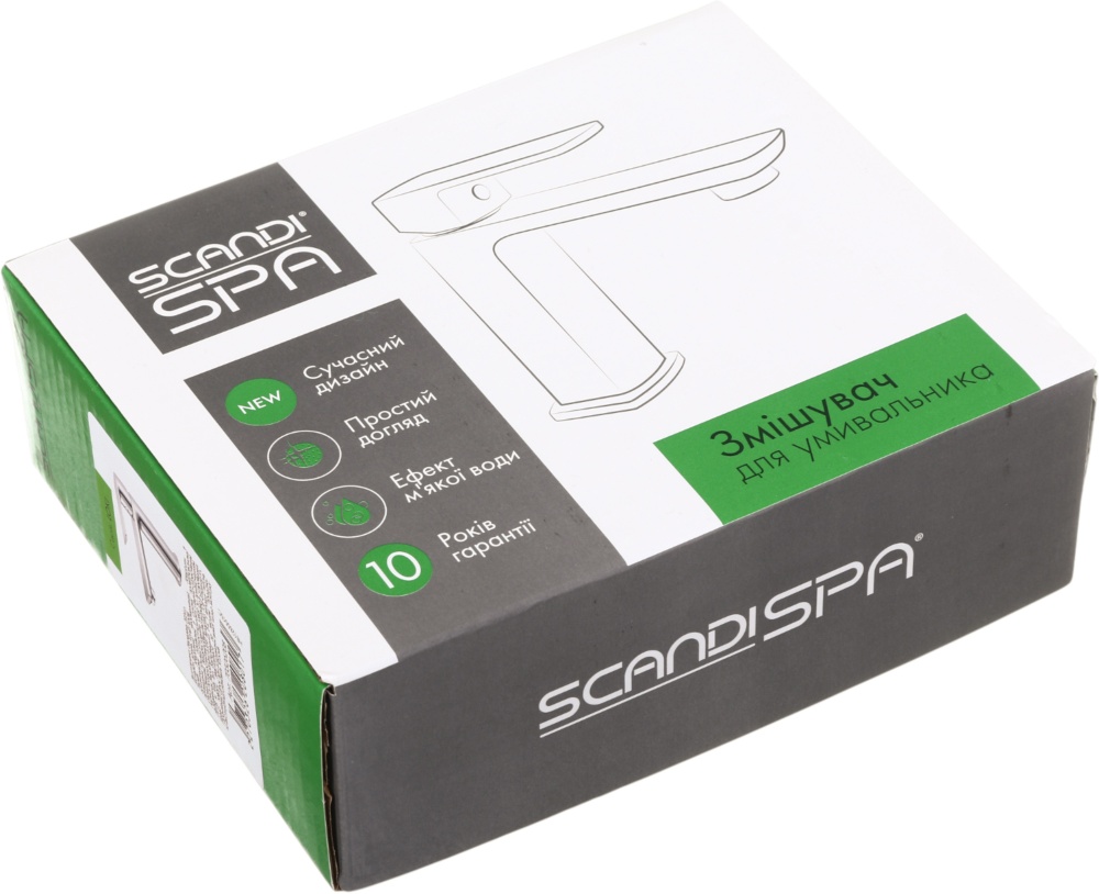 Змішувач для умивальника ScandiSPA LOKI хром