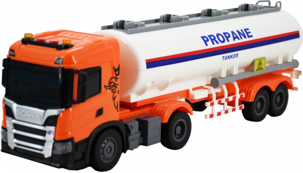 Автомодель TechnoDrive 1:43 Large Truck Автоцистерна Scania свет звук 6418KS